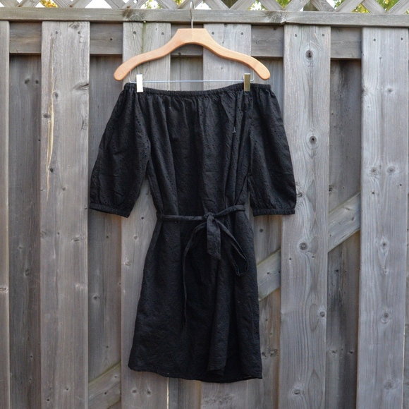 Tie Waist Off-Shoulder Dress Sz XS - Picture 2 of 6